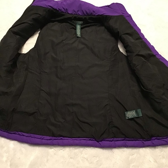 Lauren Ralph Lauren Purple Quilted Vest, Size Sm - Picture 7 of 10